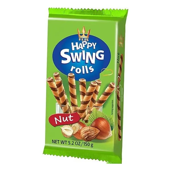 HAPPY SWING ROLLS FILLED WITH HAZELNUT 150 g-0