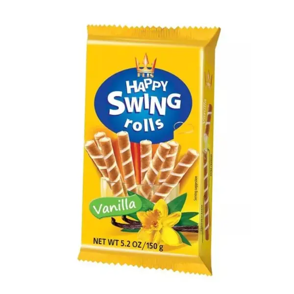 HAPPY SWING ROLLS FILLED WITH VANILLA 150 g-0