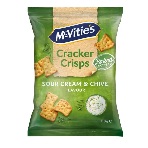 SOUR CREAM AND CHIVE CRACKERS 110 g-0