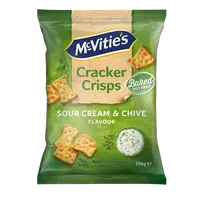 SOUR CREAM AND CHIVE CRACKERS 110 g
